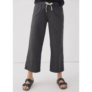 Pact Plus Size Cotton Classic Woven Twill Drawstring Crop Pant size XXL